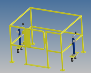 Movable Safety Barrier - 3D Render