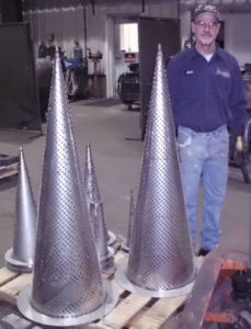 Large Pipe Strainers - Chris for Scale